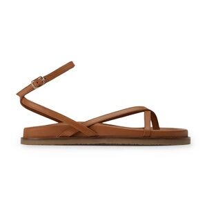 BRAND NEW Tony Bianco Size 40 Lucie Tan Nappa Leather Sandals